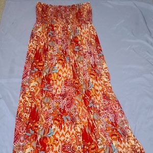 Chic 2x Tube Top Maxi Dress